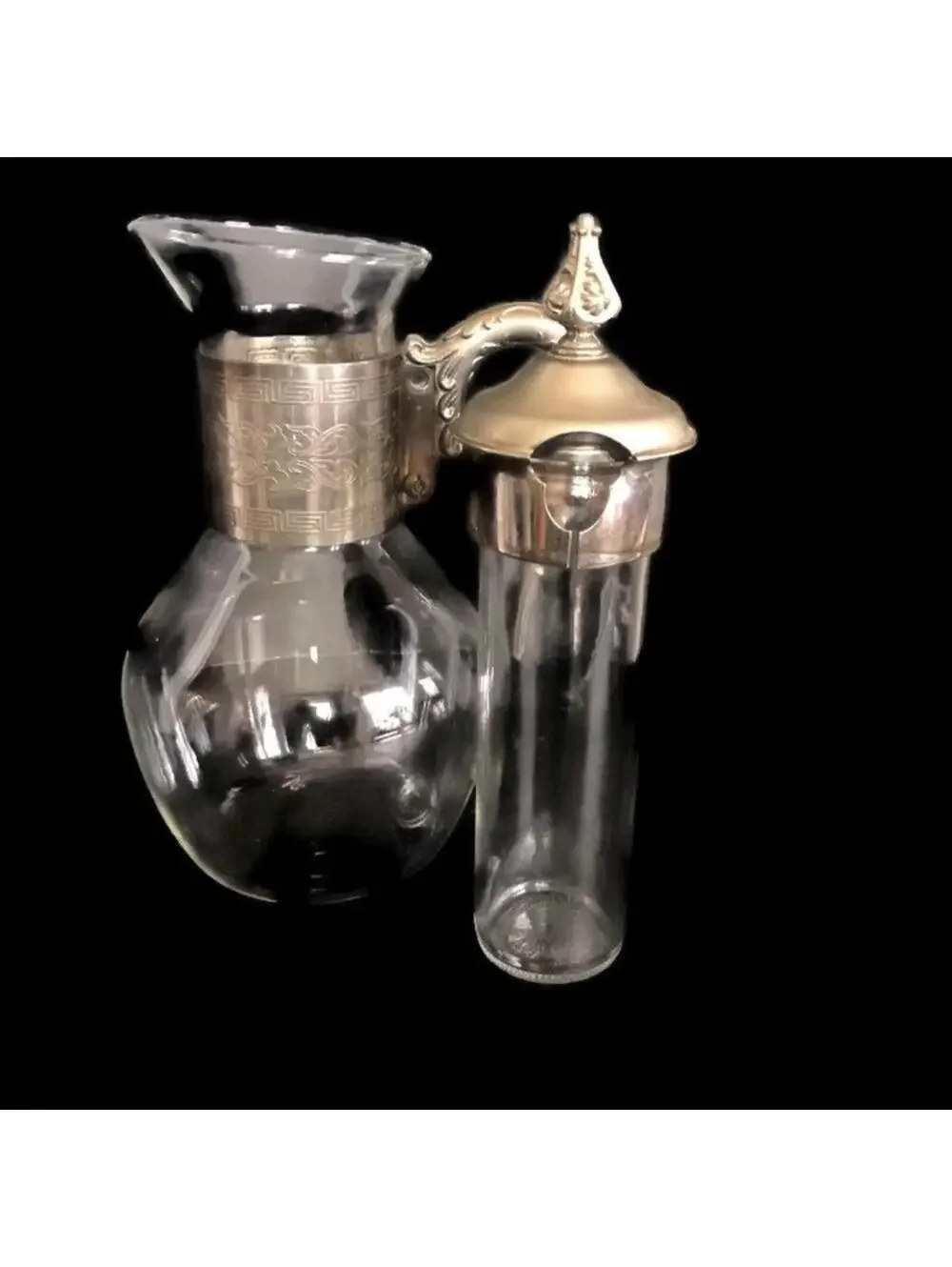 Mid Century Coffee Carafe, Glass Coffee Carafe with Lid, Hot Cold Beverages